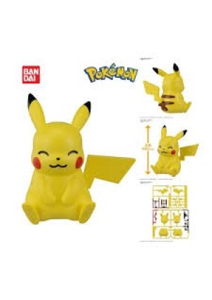 Model Kit Pokemon Plamo #16 Collection Quick!! Par Bandai - Pikachu Sitting Pose